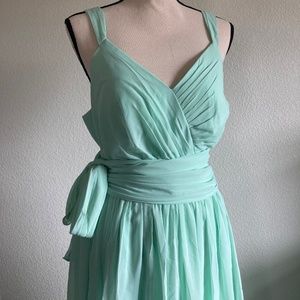 Mint green formal dress